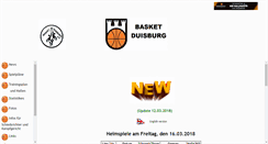 Desktop Screenshot of basket-duisburg.de